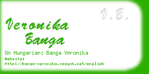 veronika banga business card